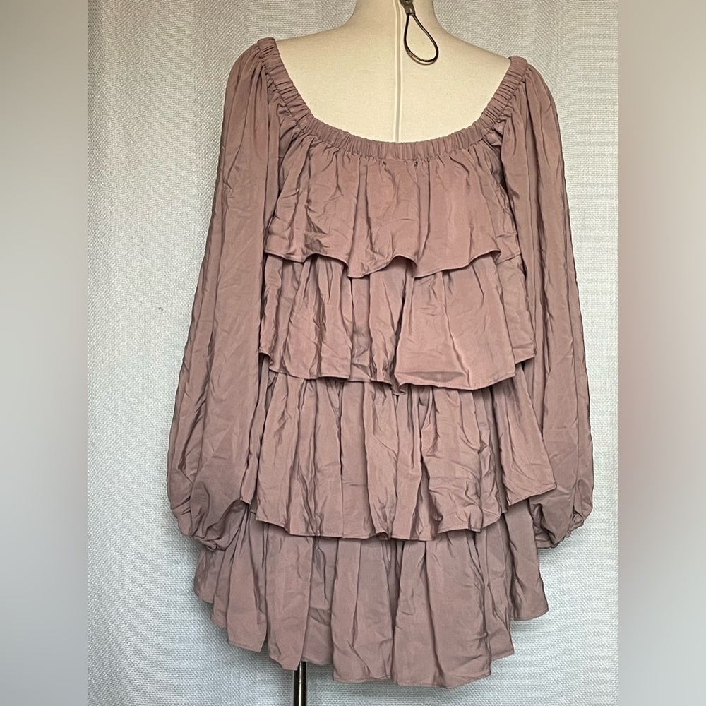NWOT ruffled mini dress - Picture 3 of 6